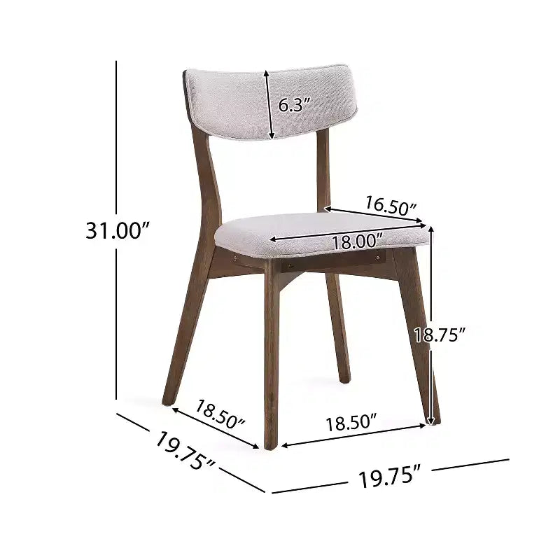 Ensemble de salle à manger 7 pièces Christopher Knight Home Carmody en bois et tissu