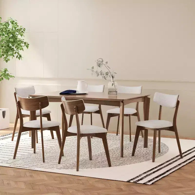 Christopher Knight Home Carmody Wood and Fabric 7 Piece Dining Set