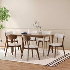 Christopher Knight Home Carmody Wood and Fabric 7 Piece Dining Set