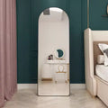The 4st Generation Of Floor Mounted Full Length Mirrors. Aluminum Alloy Metal Frame Arched Wall Mirror, Bathroom Makeup Mirror, Bedroom Porch