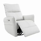 Fauteuil inclinable à bascule électrique rotatif à 270 degrés, Canapé inclinable électrique en cuir PU avec port USB