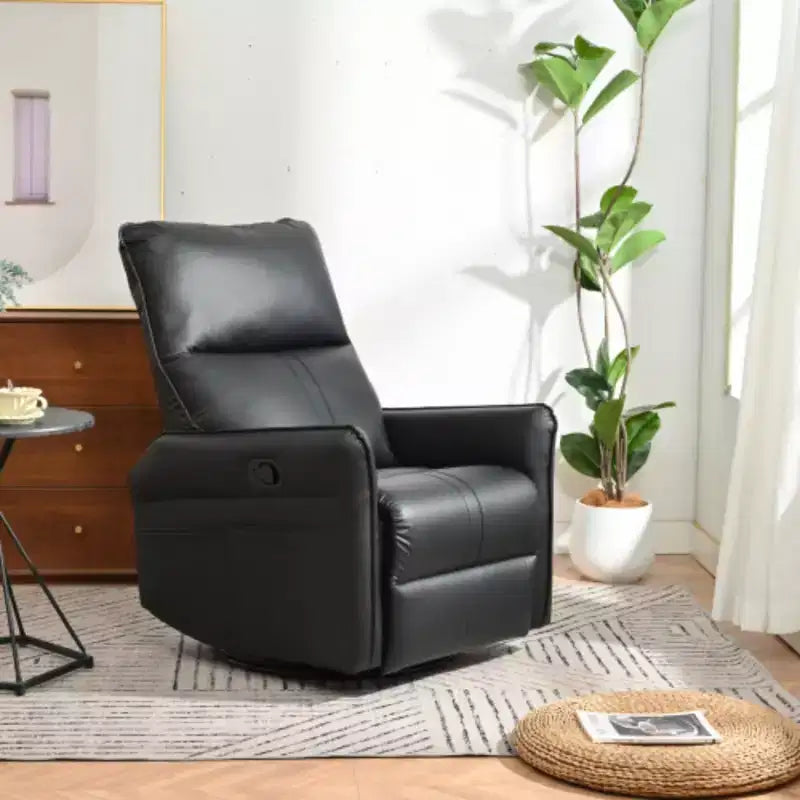 Fauteuil inclinable à bascule, Fauteuil à bascule pivotant pour chambre de bébé, Fauteuil à bascule, Petit fauteuil inclinable moderne à bascule et pivotant pour chambre à coucher