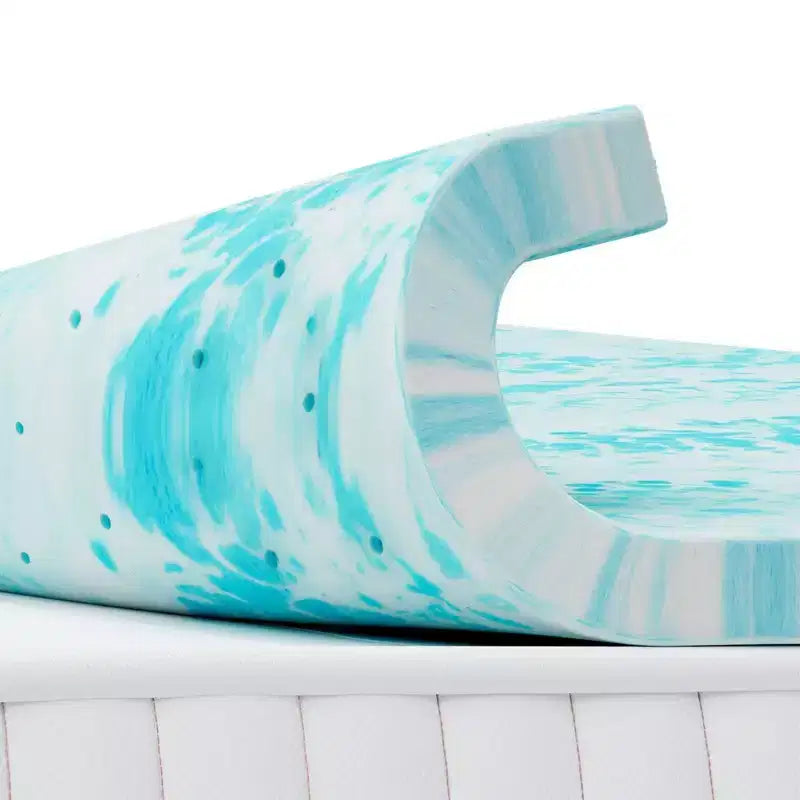 Matelas moelleux en mousse à mémoire de forme bleue de 3 pouces : un confort optimal pour des nuits de rêve – Solution de sommeil Premium