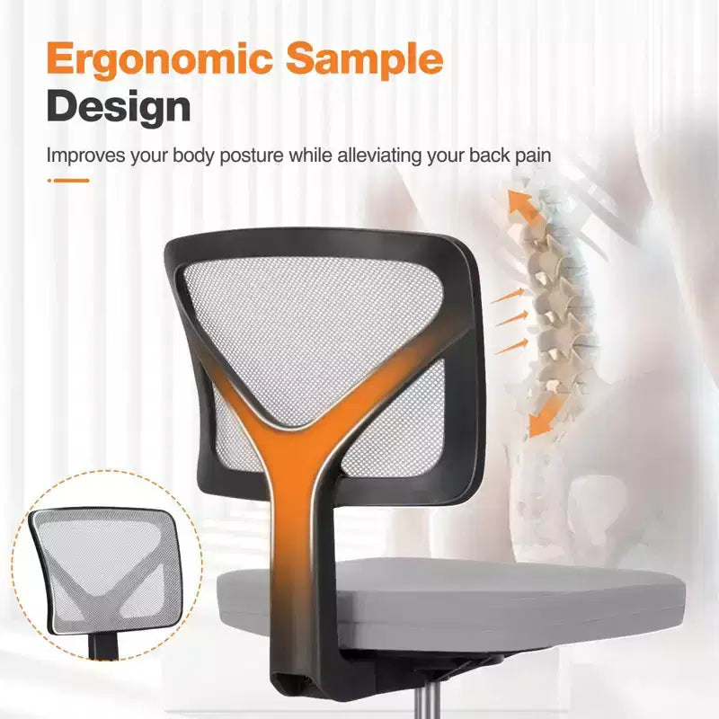 Urban Professional Task Chair - Weight-Activated Support Mechanism