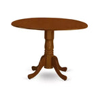 HomeStock Ensemble Table de cuisine abattante style rond 42x42 pouces