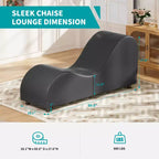 Mjkone Chaise longue de yoga en velours, chaises de yoga incurvées modernes pour adultes pour l'étirement, la relaxation, l'exercice
