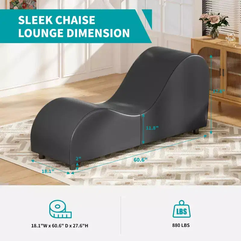 Mjkone Chaise longue de yoga en velours, chaises de yoga incurvées modernes pour adultes pour l'étirement, la relaxation, l'exercice