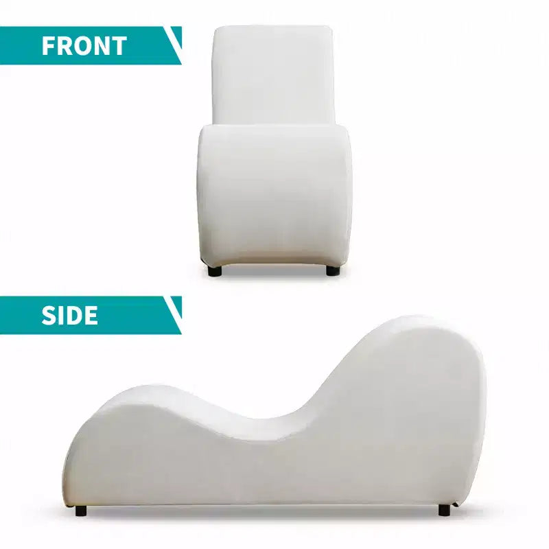 Mjkone Chaise longue de yoga en velours, chaises de yoga incurvées modernes pour adultes pour l'étirement, la relaxation, l'exercice