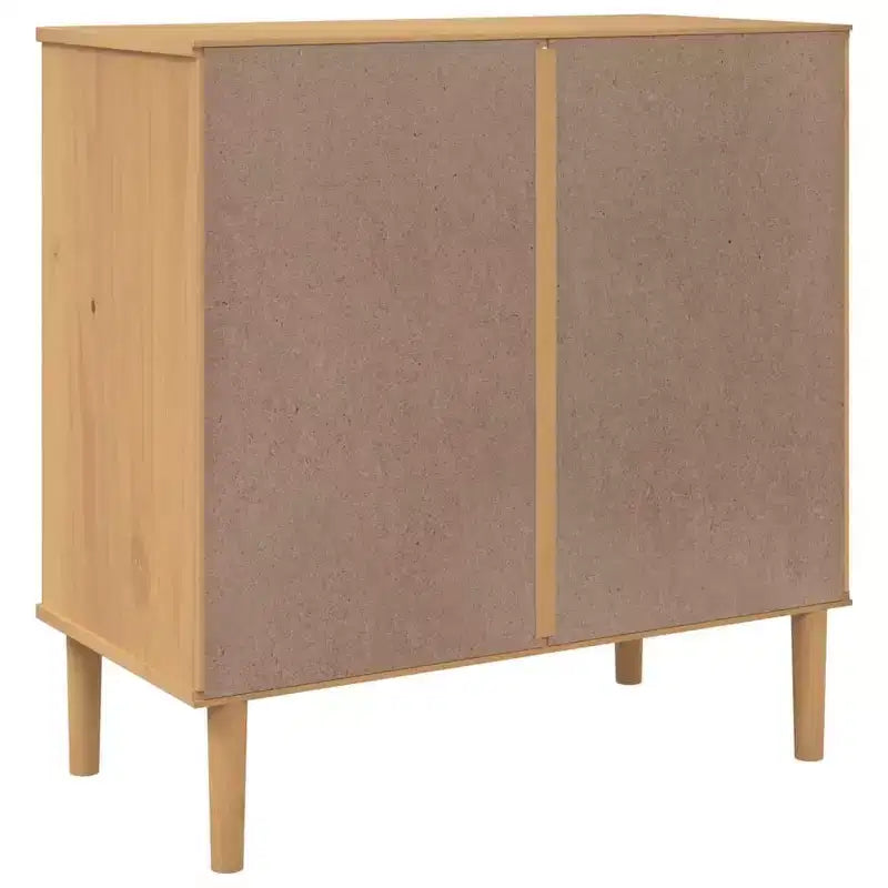 vidaXL Commode SENJA aspect rotin marron 80x40x80 cm bois de pin massif