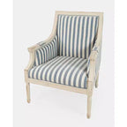 Chaise d'appoint rembourrée en bois massif Jofran, McKenna French Detailing