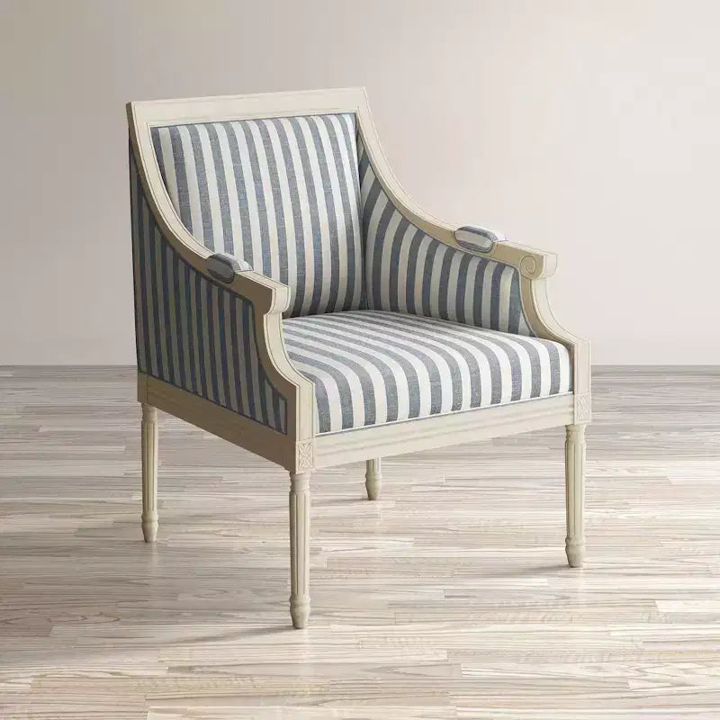 Chaise d'appoint rembourrée en bois massif Jofran, McKenna French Detailing