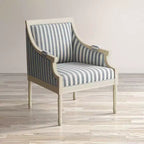 Chaise d'appoint rembourrée en bois massif Jofran, McKenna French Detailing