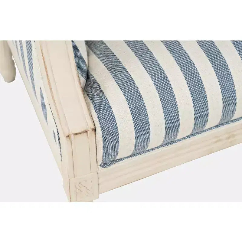 Chaise d'appoint rembourrée en bois massif Jofran, McKenna French Detailing