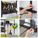Teal Triangle G-Tool Pro | Système de rangement mural ajustable | Supporte jusqu'à 226 kg