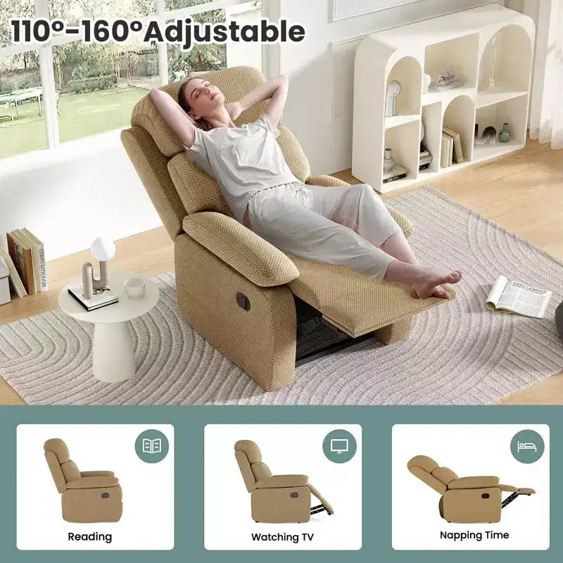 Petit canapé inclinable pour salon, fauteuil pour adultes