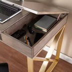 Bardmont Bureau deux tons avec rangement - Gris - SEI