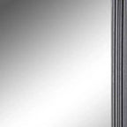 Miroir d'appoint encadré HomeRoots 26, lignes biseautées noires