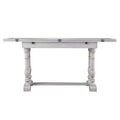 Edenderry Farmhouse Folding Trestle Console to Dining Table - White - SEI