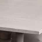 Console/Table de salle à manger pliante en tréteaux Edenderry Farmhouse - Blanc - SEI