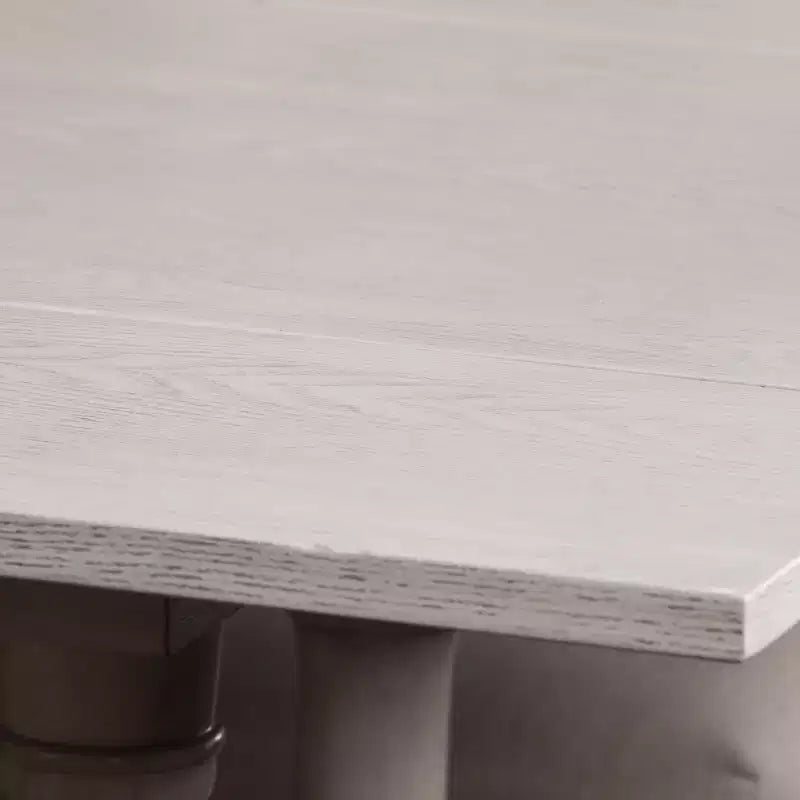 Console/Table de salle à manger pliante en tréteaux Edenderry Farmhouse - Blanc - SEI
