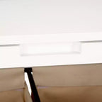 Panier à linge Leanna à roulettes - STG1900 - Blanc/Beige - Safavieh