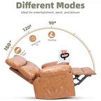 Fauteuil inclinable surdimensionné - Grand fauteuil inclinable manuel en similicuir PU pour adultes, fauteuil de relaxation au confort exceptionnel