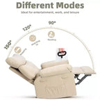 Fauteuil inclinable surdimensionné - Grand fauteuil inclinable manuel en similicuir PU pour adultes, fauteuil de relaxation au confort exceptionnel
