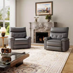 Fauteuil inclinable surdimensionné - Grand fauteuil inclinable manuel en similicuir PU pour adultes, fauteuil de relaxation au confort exceptionnel