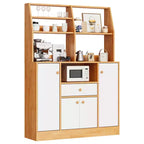 Kitchen Pantry Cabinet with Drawers - Wood Sideboard Buffet with Doors, Adjustable Shelf, Storage Rack, Coffee Bar Station for Kitchen Dining Room