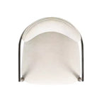 Jennifer Taylor Home Artemis Tabouret de comptoir rembourré 26 po en matériaux mélangés, Chenille blanc chaud