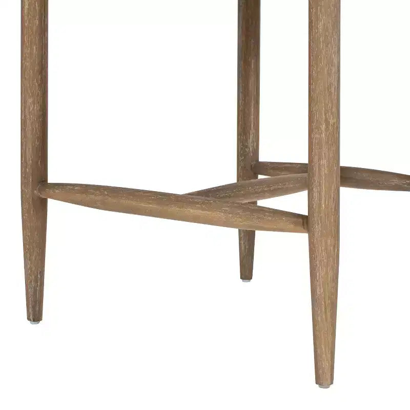 Jennifer Taylor Home Artemis Tabouret de comptoir rembourré 26 po en matériaux mélangés, Chenille blanc chaud