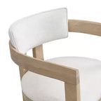 Tabouret de bar rembourré Christopher Knight Home Peyton en bois d'hévéa avec dossier ouvert incurvé (Lot de 2)