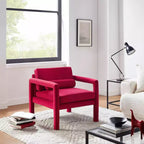 Fauteuil d'appoint en velours Art Leon, fauteuil moderne pour salon, canapé simple élégant et rembourré