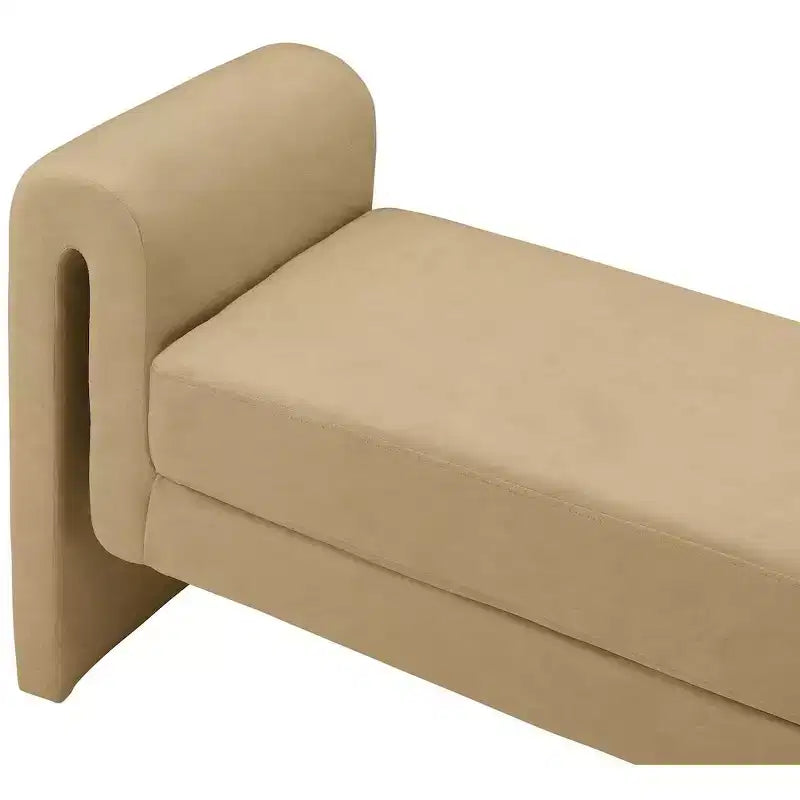 Meridian Furniture,Banc en velours Sloan