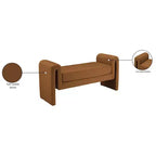Meridian Furniture,Banc en velours Sloan