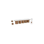 Meridian Furniture, Banc en Tissu Bouclé Crème Pavilion