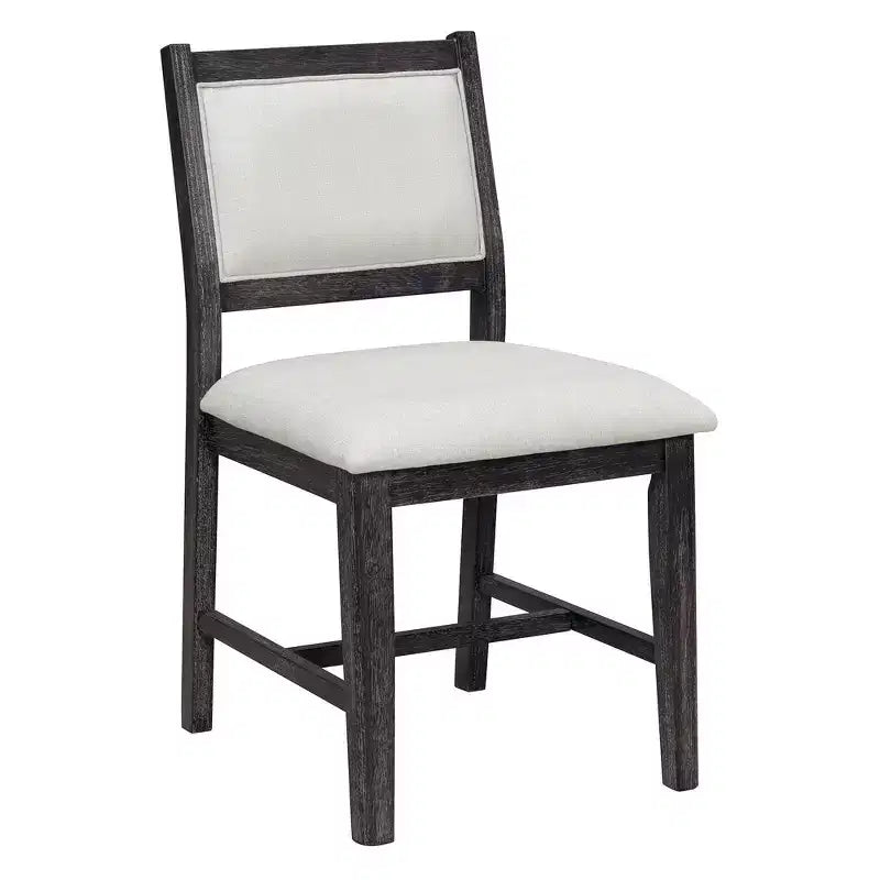 Ensemble de salle à manger Whisen Mid-Century 7 pièces pour 6 personnes, table en bois et chaises rembourrées confortables