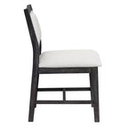 Ensemble de salle à manger Whisen Mid-Century 7 pièces pour 6 personnes, table en bois et chaises rembourrées confortables