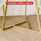 Ensemble de salle à manger rond 2 personnes – Table peu encombrante et chaises rembourrées, ensemble de cuisine moderne pour petits espaces