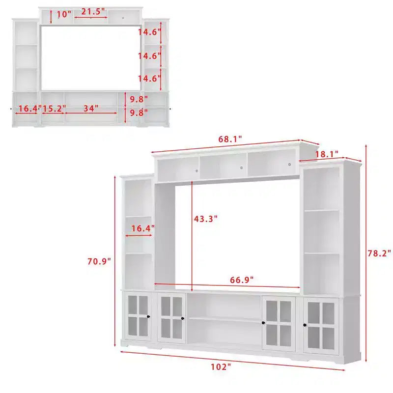 Meuble de Rangement d'Entrée Famapy, Meuble Mural de Rangement pour Couloir Style Ferme, Vitrine, Étagères Réglables, Organisateur de Garde-Manger de Cuisine pour Vin et Épices