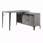 Bureau d'ordinateur rustique Okak avec étagères de rangement et tiroir/placard, bureau d'écriture multifonctionnel pour l'étude, le bureau, le studio