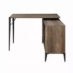 Bureau d'ordinateur rustique Okak avec étagères de rangement et tiroir/placard, bureau d'écriture multifonctionnel pour l'étude, le bureau, le studio
