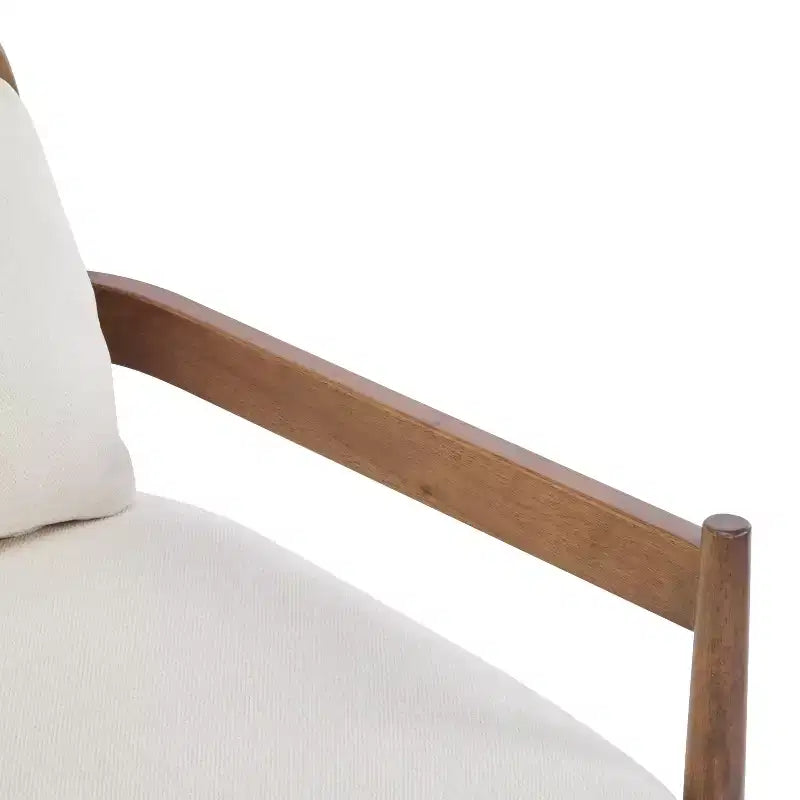 Christopher Knight Home Zuka, Chaises de salle à manger modernes du milieu du siècle en rotin et bois avec coussins (Lot de 2)