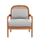 Christopher Knight Home Zuka, Chaises de salle à manger modernes du milieu du siècle en rotin et bois avec coussins (Lot de 2)