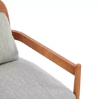 Christopher Knight Home Zuka, Chaises de salle à manger modernes du milieu du siècle en rotin et bois avec coussins (Lot de 2)