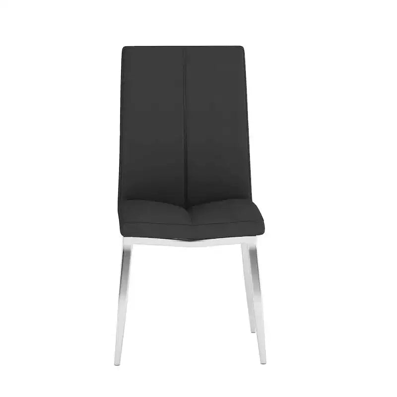 Chintaly Imports, Chaise d'appoint rembourrée à dossier courbé moderne - Lot de 4