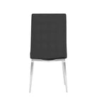Chintaly Imports, Chaise d'appoint rembourrée à dossier courbé moderne - Lot de 4