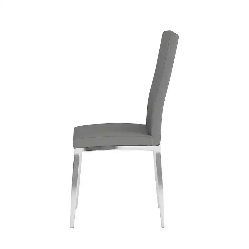 Chintaly Imports, Chaise d'appoint rembourrée à dossier courbé moderne - Lot de 4