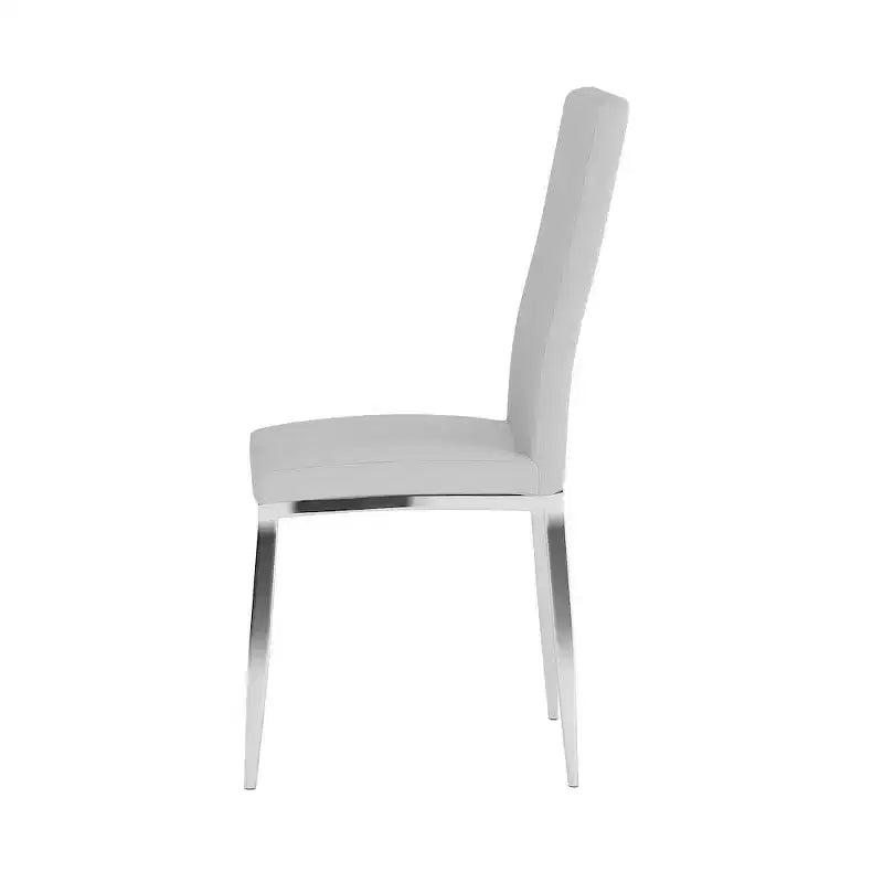 Chintaly Imports, Chaise d'appoint rembourrée à dossier courbé moderne - Lot de 4
