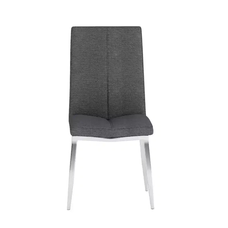 Chintaly Imports, Chaise d'appoint rembourrée à dossier courbé moderne - Lot de 4